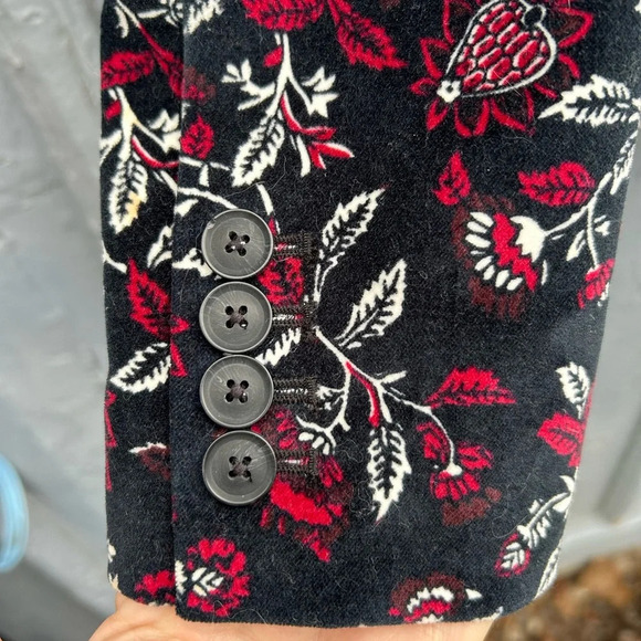 Michael Kors botanical velvet blazer, size 4 - Picture 8 of 11